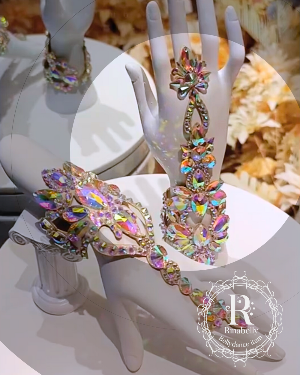 ブレスレット バングル オーロラストーン 手の甲 グラデリア – ベリー