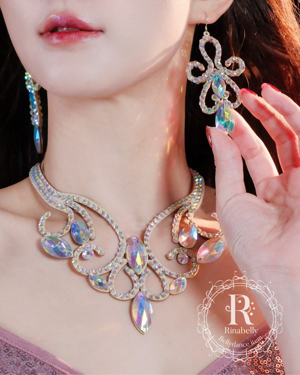 ダンスセキネ商品、ネックレスとイヤリング3点セット Amazon | [J's select] ベリーダンス 社交ダンス レディース