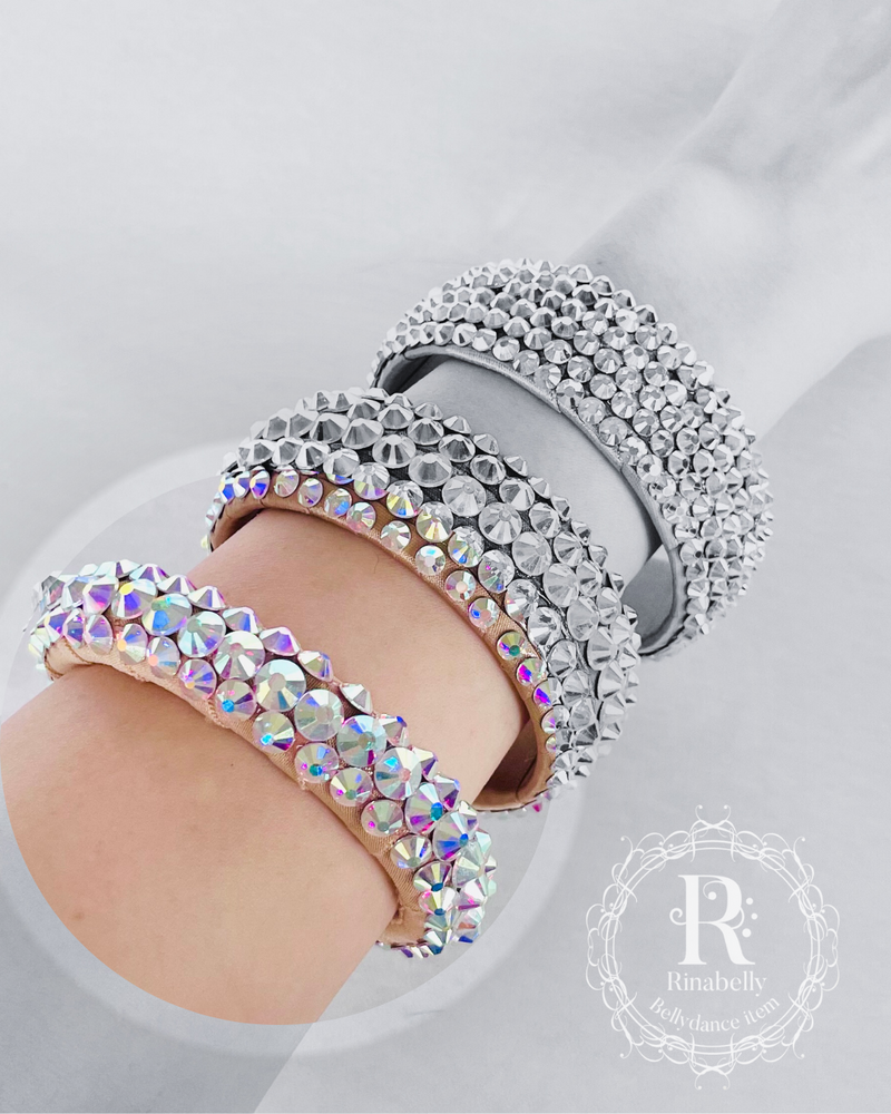 ブレスレット バングル オーロラストーン 細タイプ – ベリーダンス ブレスレット バングル オーロラストーン 細タイプ – ベリーダンス