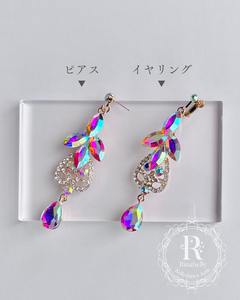 アクセサリーセット ネックレス ピアス イヤリング オーロラ ゴールド アクセサリーセット ネックレス ピアス イヤリング オーロラ ゴールド