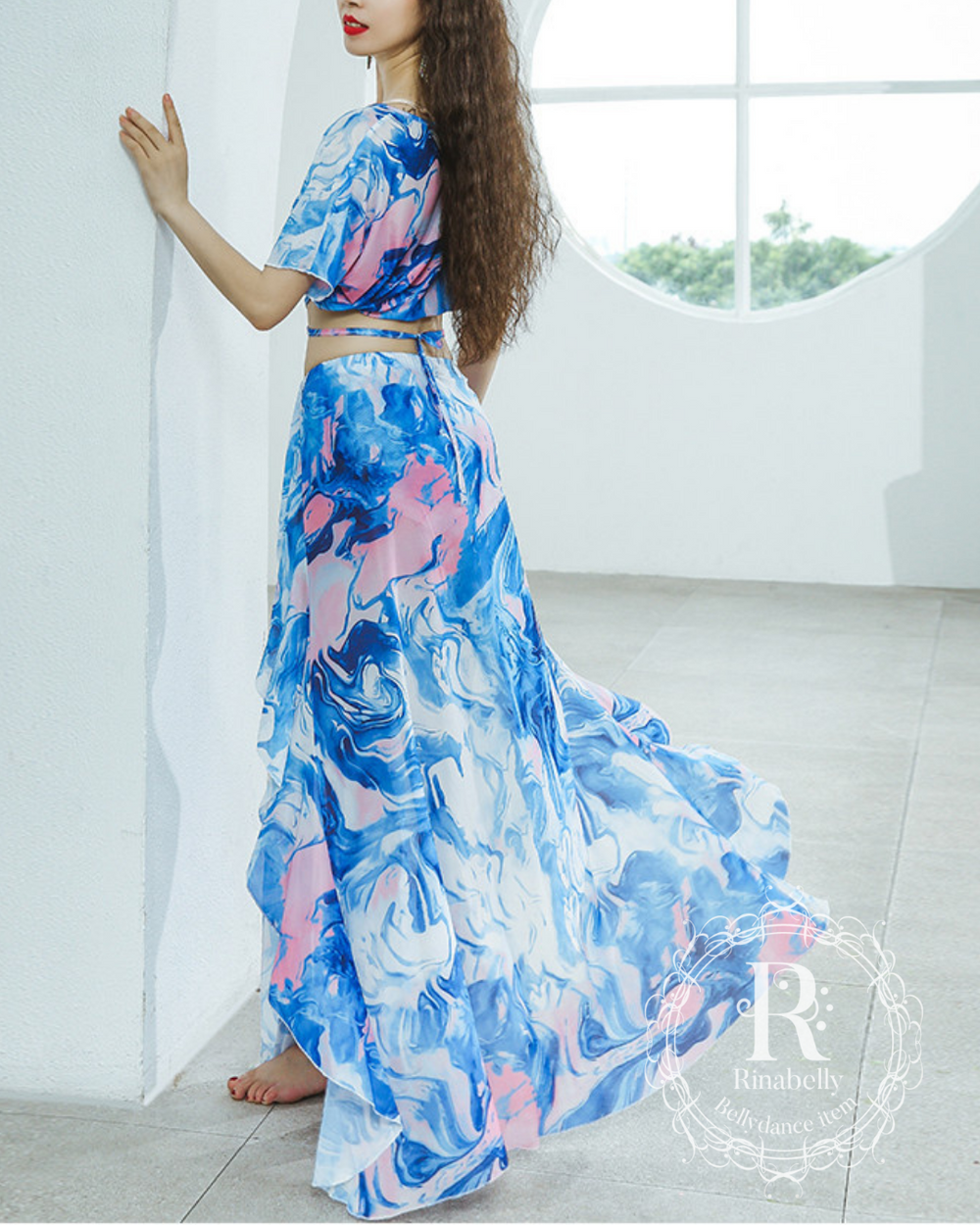 セットアップレッスン着 クロスボディー マーブルブルー – ベリー